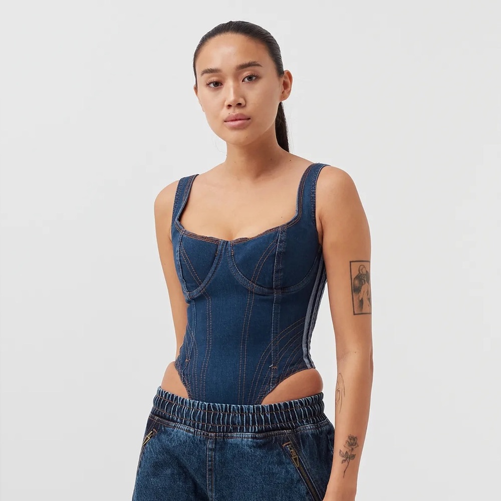 IVY PARK Blue Bodysuit